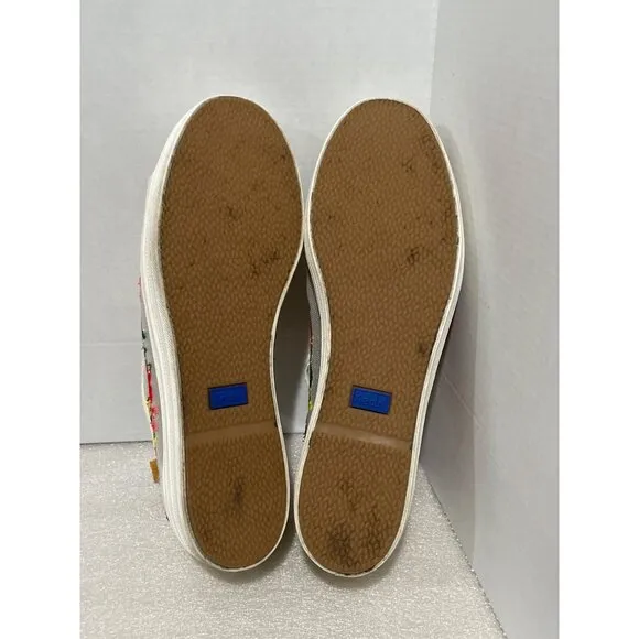 Keds Womens Triple Kick Rpc multicolor flower Embroider Mesh Sneaker size 7.5