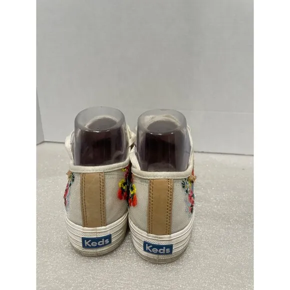 Keds Womens Triple Kick Rpc multicolor flower Embroider Mesh Sneaker size 7.5