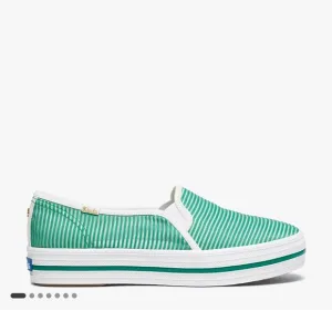 Keds X Kate Spade New York Triple Decker Striped Mesh Slip On Sneakers 7
