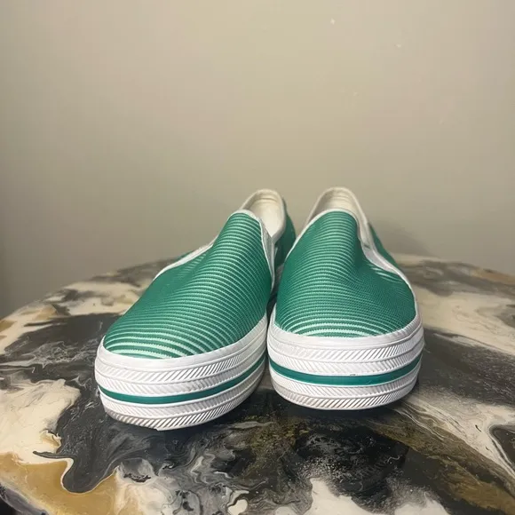 Keds X Kate Spade New York Triple Decker Striped Mesh Slip On Sneakers 7