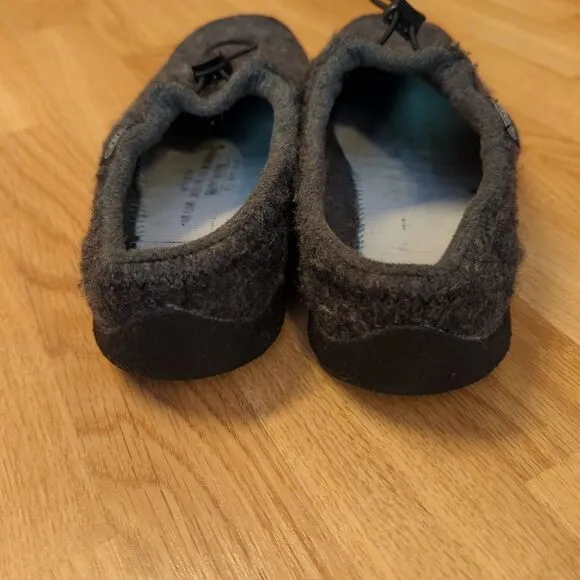 Keen Howser III Slip On Slides Shoes Mens 11 Gray Felted Fleece