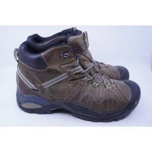 Keen Klamath Mid Men's Size 13 Hiking Waterproof Boots Brown Leather