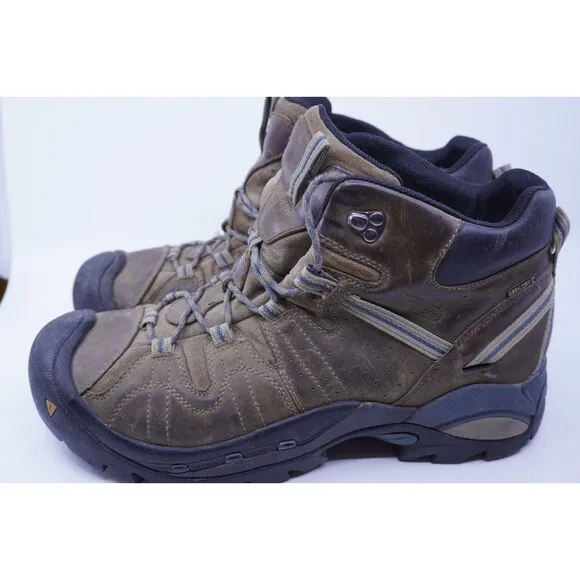 Keen Klamath Mid Men's Size 13 Hiking Waterproof Boots Brown Leather