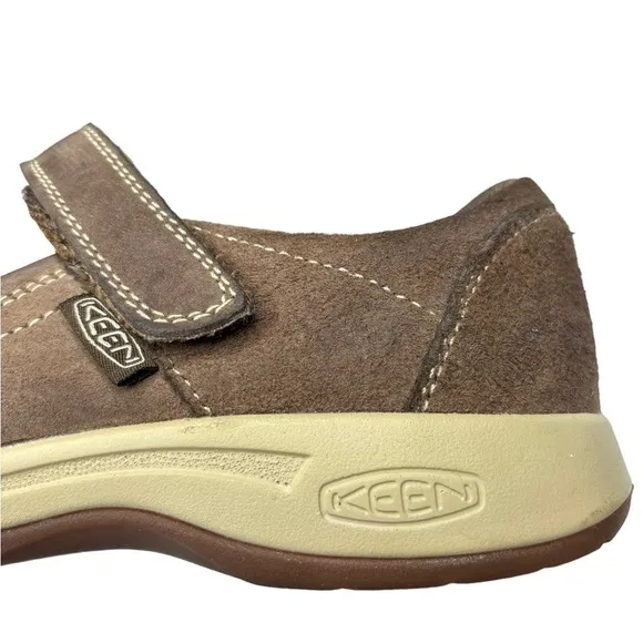 KEEN Presidio II Womens Nubuck Leather Mary Janes Flats Shoes 7.5 Hiking Brown