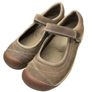 KEEN Presidio II Womens Nubuck Leather Mary Janes Flats Shoes 7.5 Hiking Brown