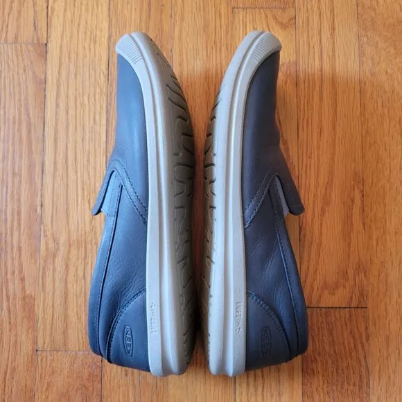 KEEN Slip On Sneakers Blue Leather 8.5 Comfort Loafers LORELAI