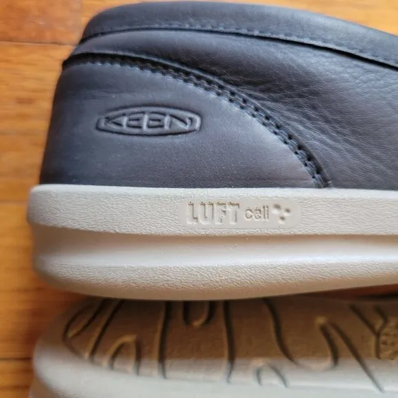 KEEN Slip On Sneakers Blue Leather 8.5 Comfort Loafers LORELAI