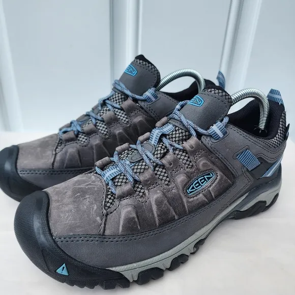Keen Targhee Iii Womens 10 Waterproof 1023038 Gray Leather Mesh Hiking Sneakers