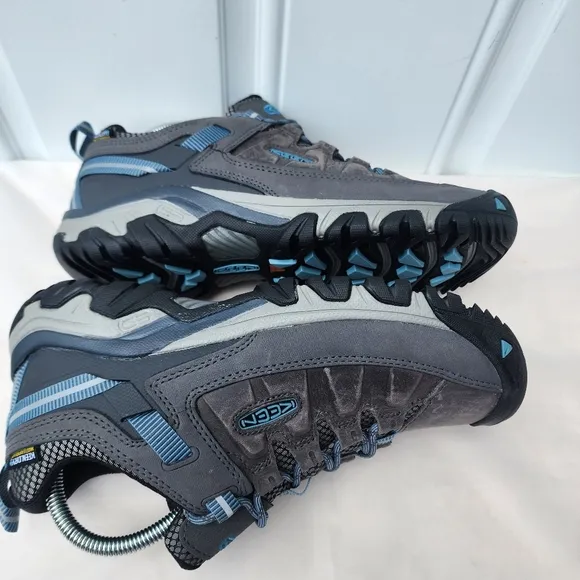 Keen Targhee Iii Womens 10 Waterproof 1023038 Gray Leather Mesh Hiking Sneakers