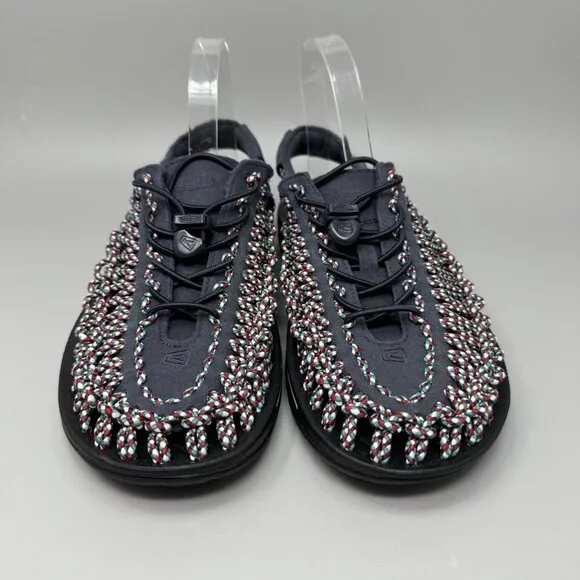 Keen Uneek Bungee Cord Sandals Men's Navy  Slip On Shoes Slides Size 9