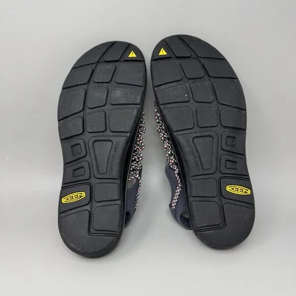 Keen Uneek Bungee Cord Sandals Men's Navy  Slip On Shoes Slides Size 9