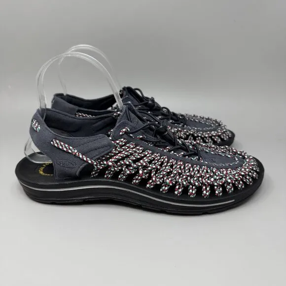 Keen Uneek Bungee Cord Sandals Men's Navy  Slip On Shoes Slides Size 9