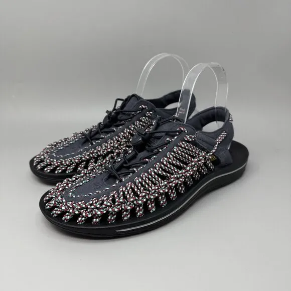 Keen Uneek Bungee Cord Sandals Men's Navy  Slip On Shoes Slides Size 9
