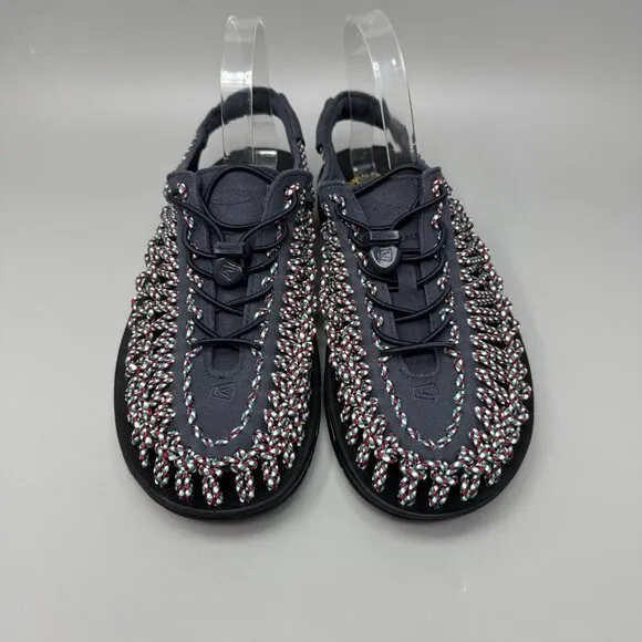 Keen Uneek Bungee Cord Sandals Men's Navy  Slip On Shoes Slides Size 9