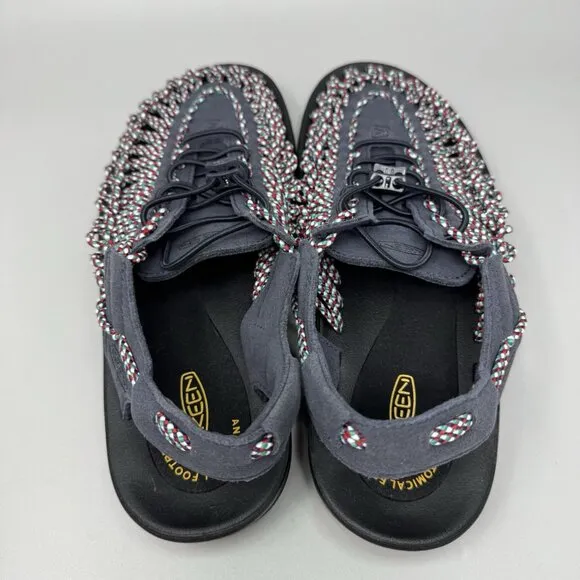 Keen Uneek Bungee Cord Sandals Men's Navy  Slip On Shoes Slides Size 9