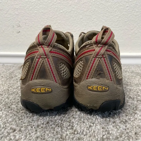 KEEN Utility Boots Mens Sz 7.5 Low Steel Toe Waterproof Work Shoe Brown Leather