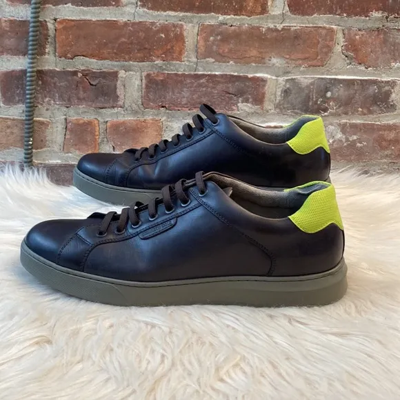 Kenneth Cole New York Men's Liam Leather Low-top Tennis Sneakers, Size 12