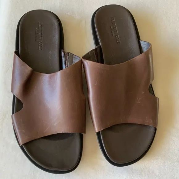 KENNETH COLE NEW YORK Men's Sand-y Beach Slide Sandals