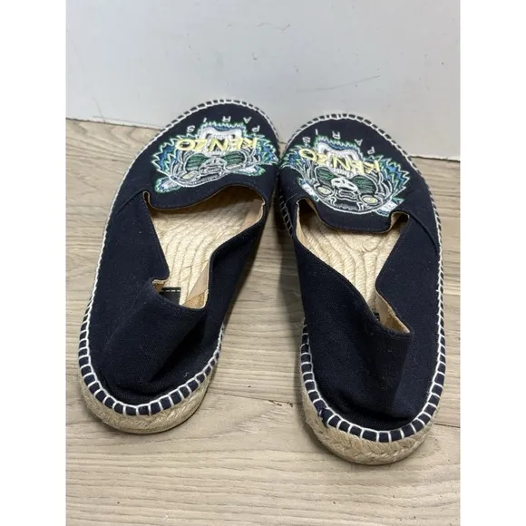 KENZO CANVAS ESPADRILLES CLASSIC TIGER Women's Size 42 (11 US) Navy Blue