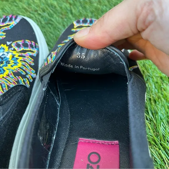 Kenzo Rainbow Tiger Sneakers Embroidered Logo Slip On Women’s EU 35