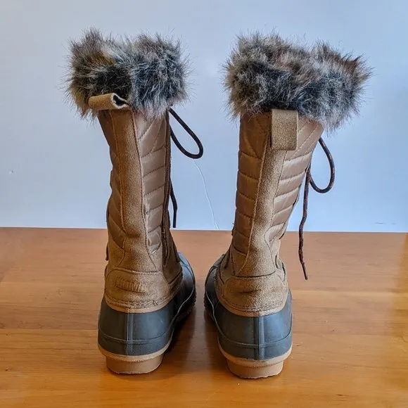 Khombu Tall Lace-Up Waterproof Boots Colyn, women's size 6