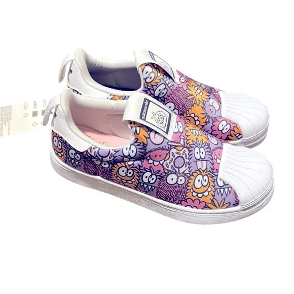 Kids Adidas x Kevin Lyons Superstar 360 Slip On Sneakers Size 3 New NO BOX