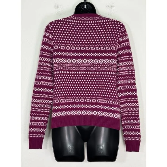 Kier   J 100% Cashmere Sweater Long Sleeve Pullover Pink Cabincore, M