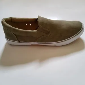 KingSize Slip On Canvas Sneakers Size 10 Grey New