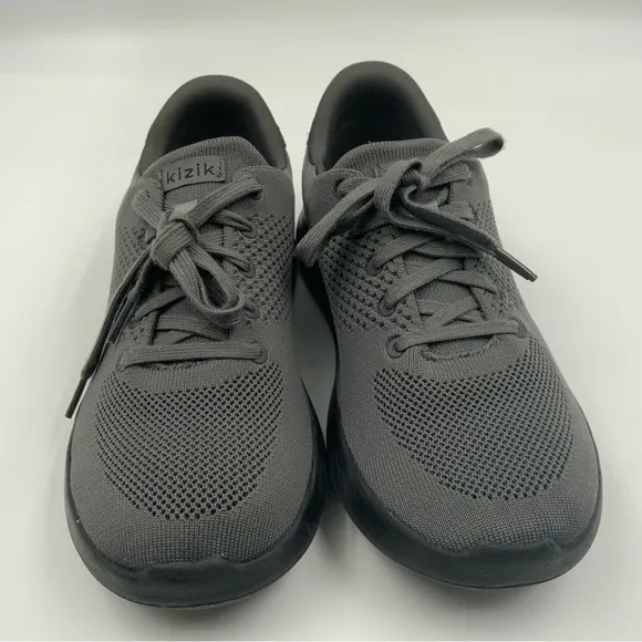 Kizik Charcoal Lima  Lace-Up Slip-On Sneakers. Unisex Men’s Size 8/ Women’s 9.5.