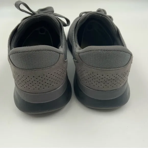 Kizik Charcoal Lima  Lace-Up Slip-On Sneakers. Unisex Men’s Size 8/ Women’s 9.5.