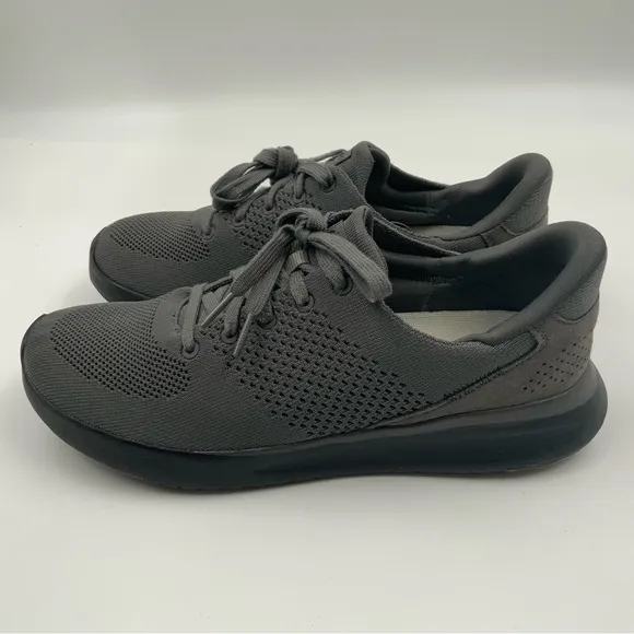 Kizik Charcoal Lima  Lace-Up Slip-On Sneakers. Unisex Men’s Size 8/ Women’s 9.5.
