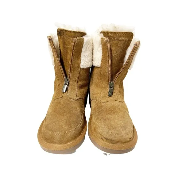 Kookaburra by UGG kids Lytta faux fur front zip booties. Size 2 S# 1121540K