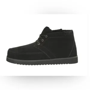 Koolaburra by UGG Asaiah Black lace up faux fur lined rugged sole Boots‎ size 9