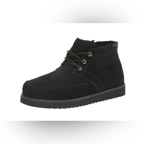 Koolaburra by UGG Asaiah Black lace up faux fur lined rugged sole Boots‎ size 9
