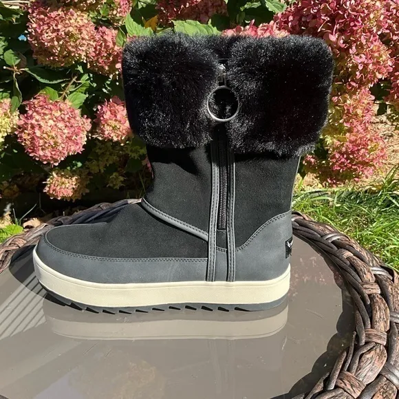 Koolaburra by UGG‎ Suede Faux Fur Tall Boots - Tynlee