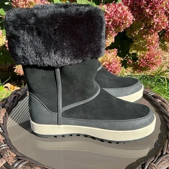 Koolaburra by UGG‎ Suede Faux Fur Tall Boots - Tynlee