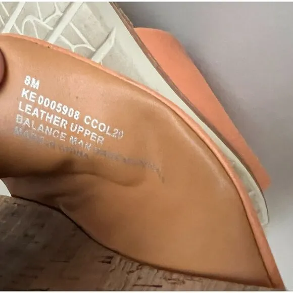 Kork-Ease Leah rust-cayenne colored slide. Size 8.