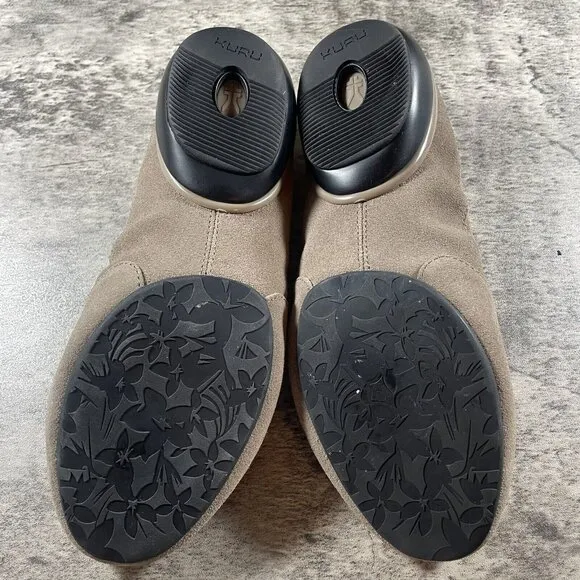 KURU Vienna Womens Size 6 Taupe Plantar Fasciitis Comfort Ballet Flats Shoes