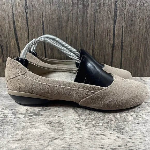KURU Vienna Womens Size 6 Taupe Plantar Fasciitis Comfort Ballet Flats Shoes