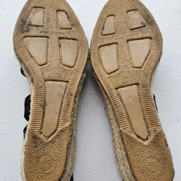 La Manuel Barcelona Espadrilles Black In Size 38