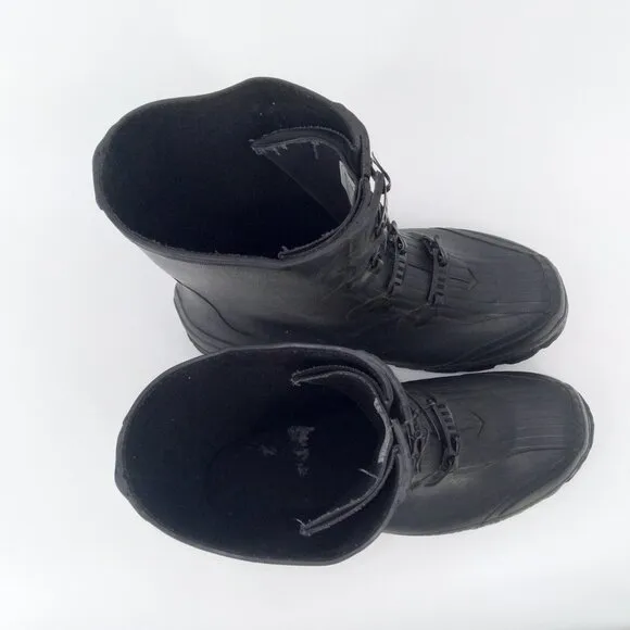 Lacrosse Z Series 11&quot; 4 Metal Buckle Rubber Overshoe Boots Black 266160 Size 11