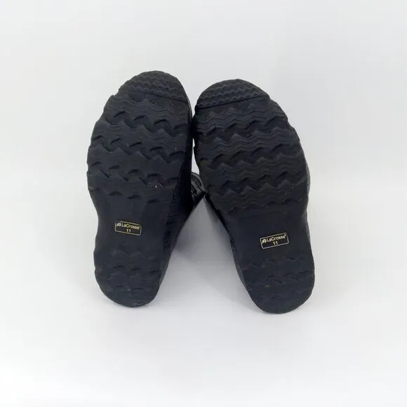 Lacrosse Z Series 11&quot; 4 Metal Buckle Rubber Overshoe Boots Black 266160 Size 11