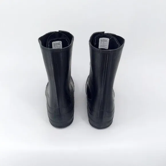 Lacrosse Z Series 11&quot; 4 Metal Buckle Rubber Overshoe Boots Black 266160 Size 11