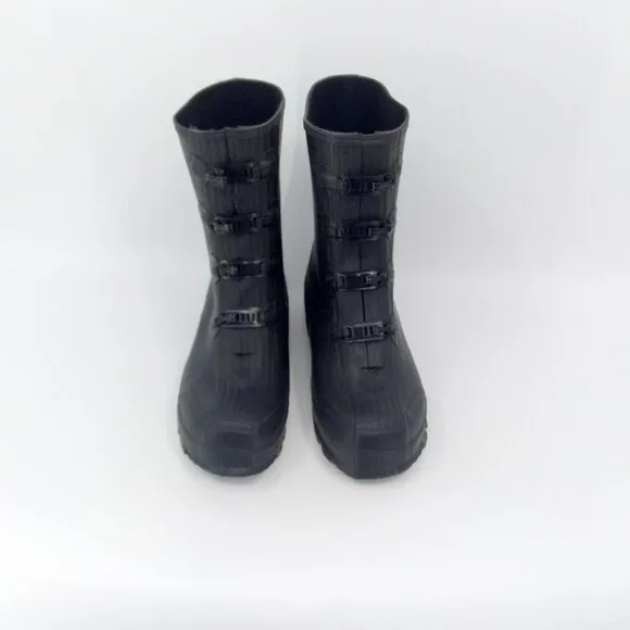 Lacrosse Z Series 11&quot; 4 Metal Buckle Rubber Overshoe Boots Black 266160 Size 11