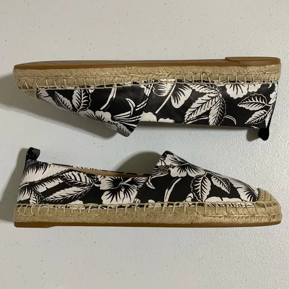 Lauren Ralph Lauren Cameryn III Floral Leather Espadrilles-Size 6.5 NWOT
