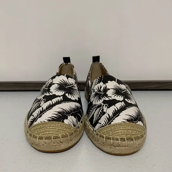 Lauren Ralph Lauren Cameryn III Floral Leather Espadrilles-Size 6.5 NWOT