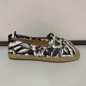 Lauren Ralph Lauren Cameryn III Floral Leather Espadrilles-Size 6.5 NWOT