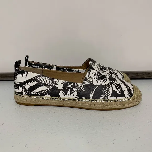 Lauren Ralph Lauren Cameryn III Floral Leather Espadrilles-Size 6.5 NWOT