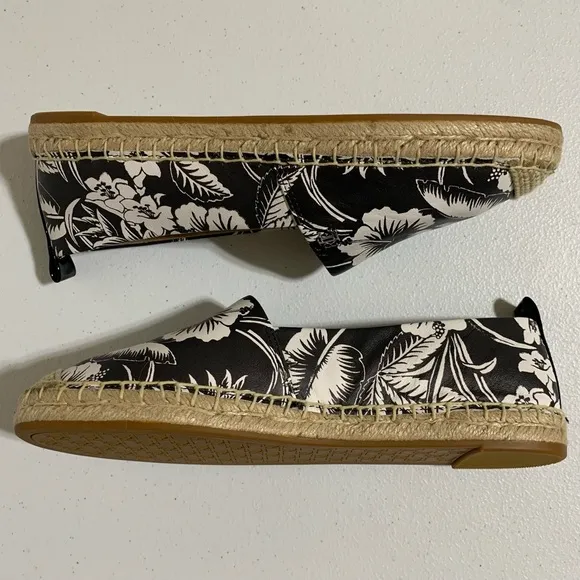 Lauren Ralph Lauren Cameryn III Floral Leather Espadrilles-Size 6.5 NWOT