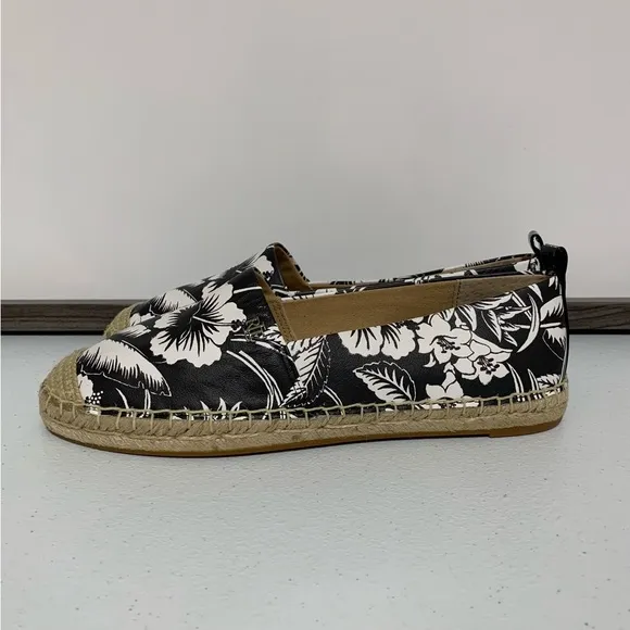 Lauren Ralph Lauren Cameryn III Floral Leather Espadrilles-Size 6.5 NWOT